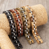Men’s Trendy Retro Wooden Beaded Bracelet